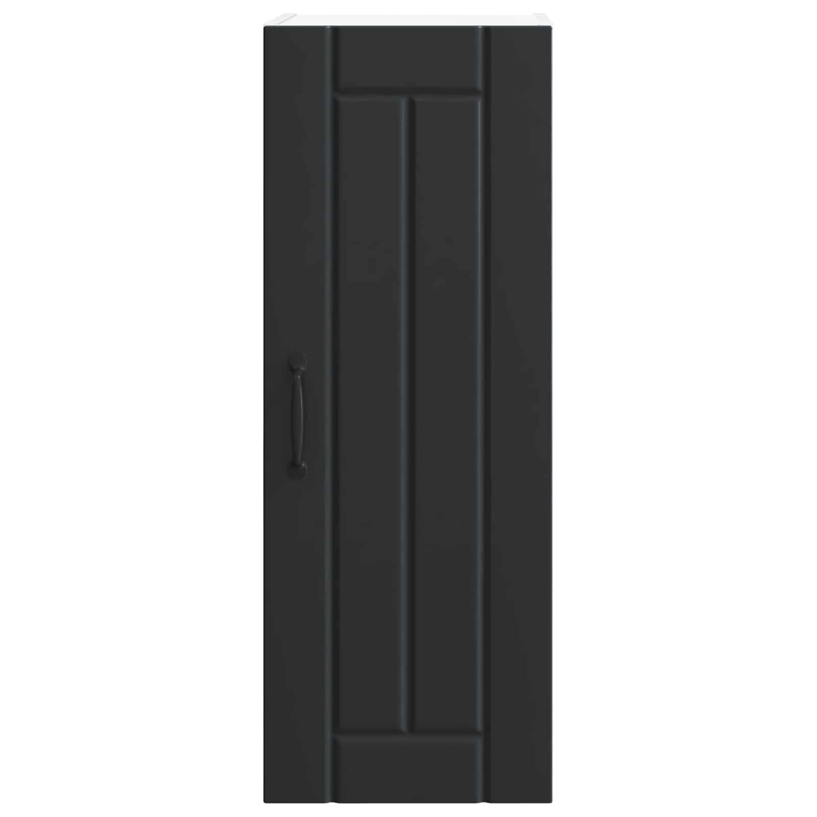Wandschrank LUCCA 2 pcs Schwarz 30 x 31 x 80 cm Holzwerkstoff