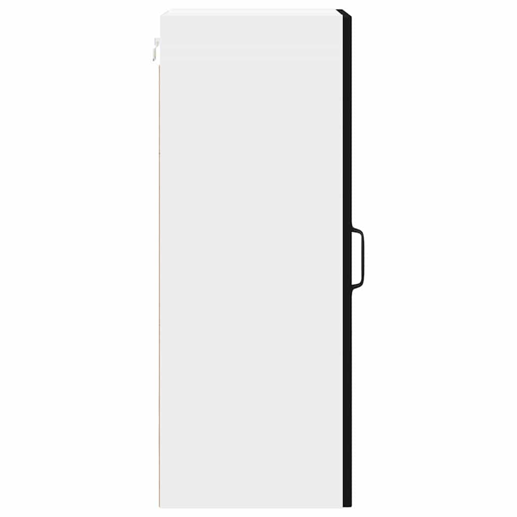 Wandschrank LUCCA 2 pcs Schwarz 30 x 31 x 80 cm Holzwerkstoff