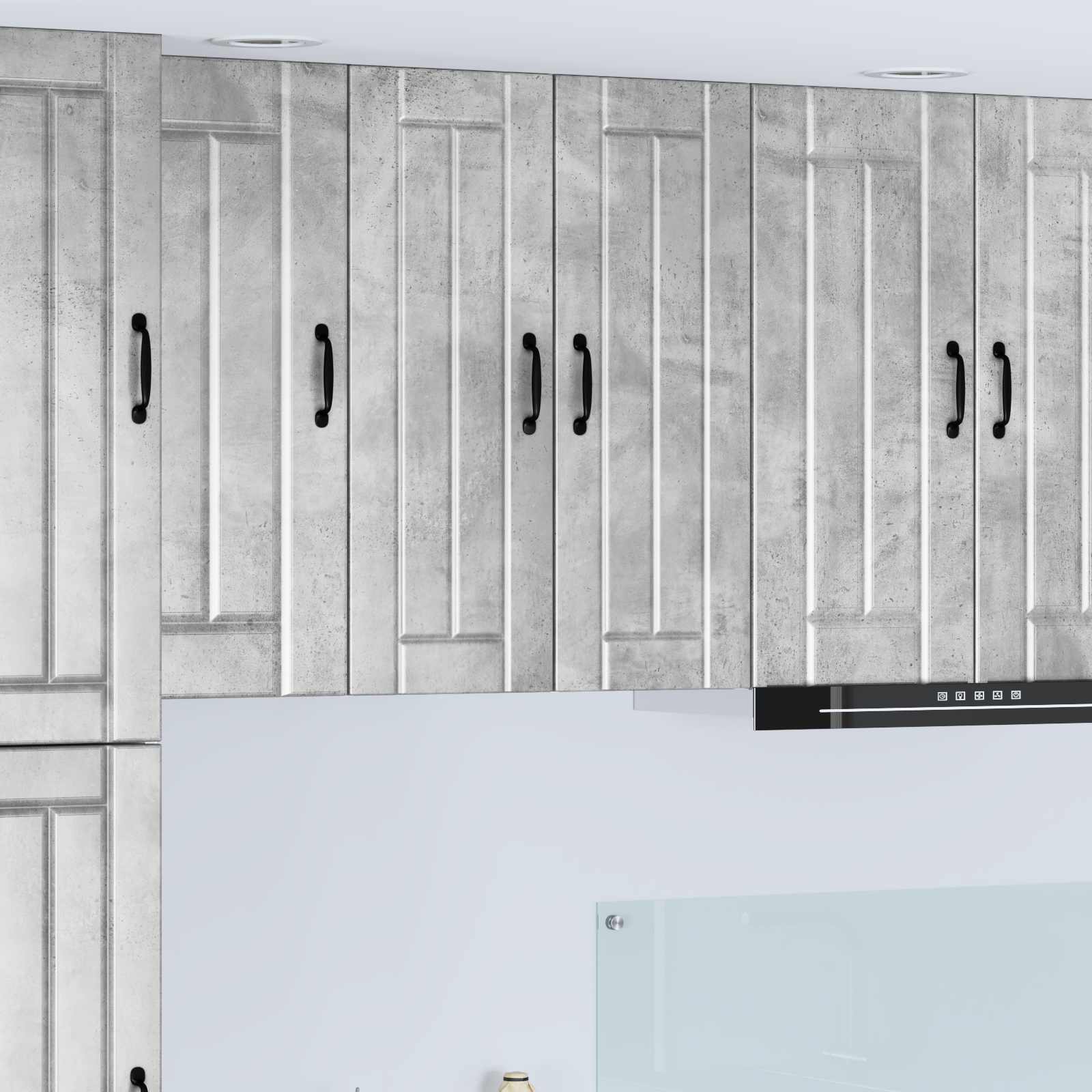Wandschrank LUCCA Betongrau 30 x 31 x 80 cm Holzwerkstoff