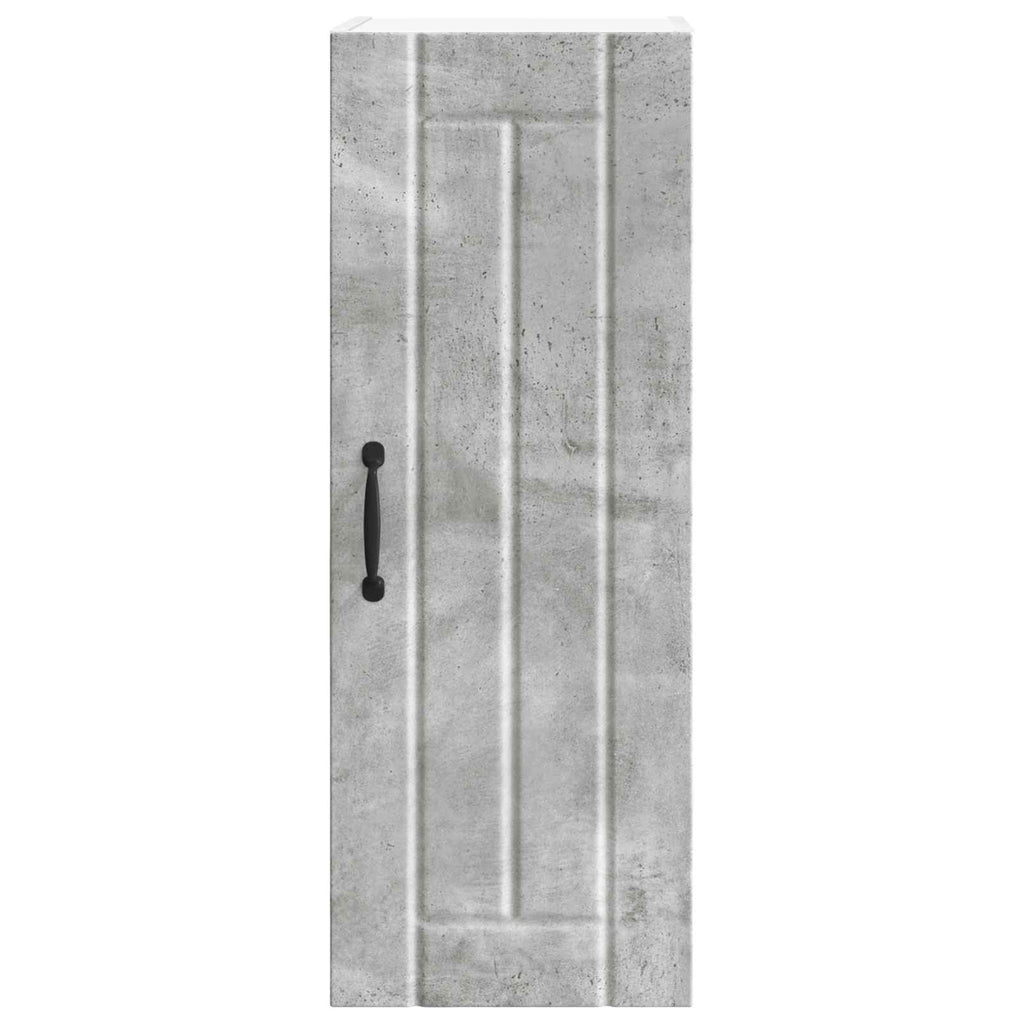 Wandschrank LUCCA 2 pcs Betongrau 30 x 31 x 80 cm Holzwerkstoff