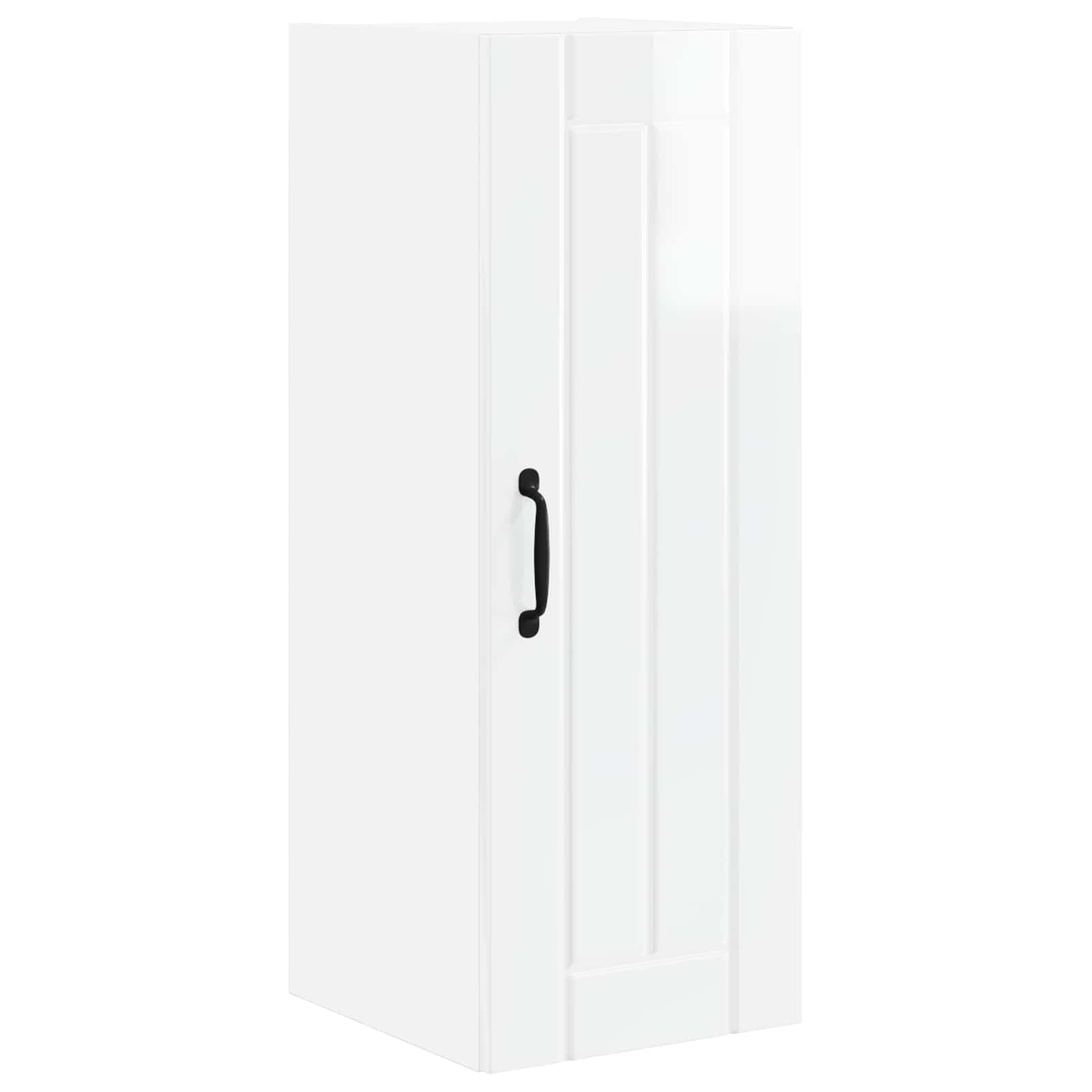 Wandschrank LUCCA Hochglanz Weiß 30 x 31 x 80 cm Holzwerkstoff
