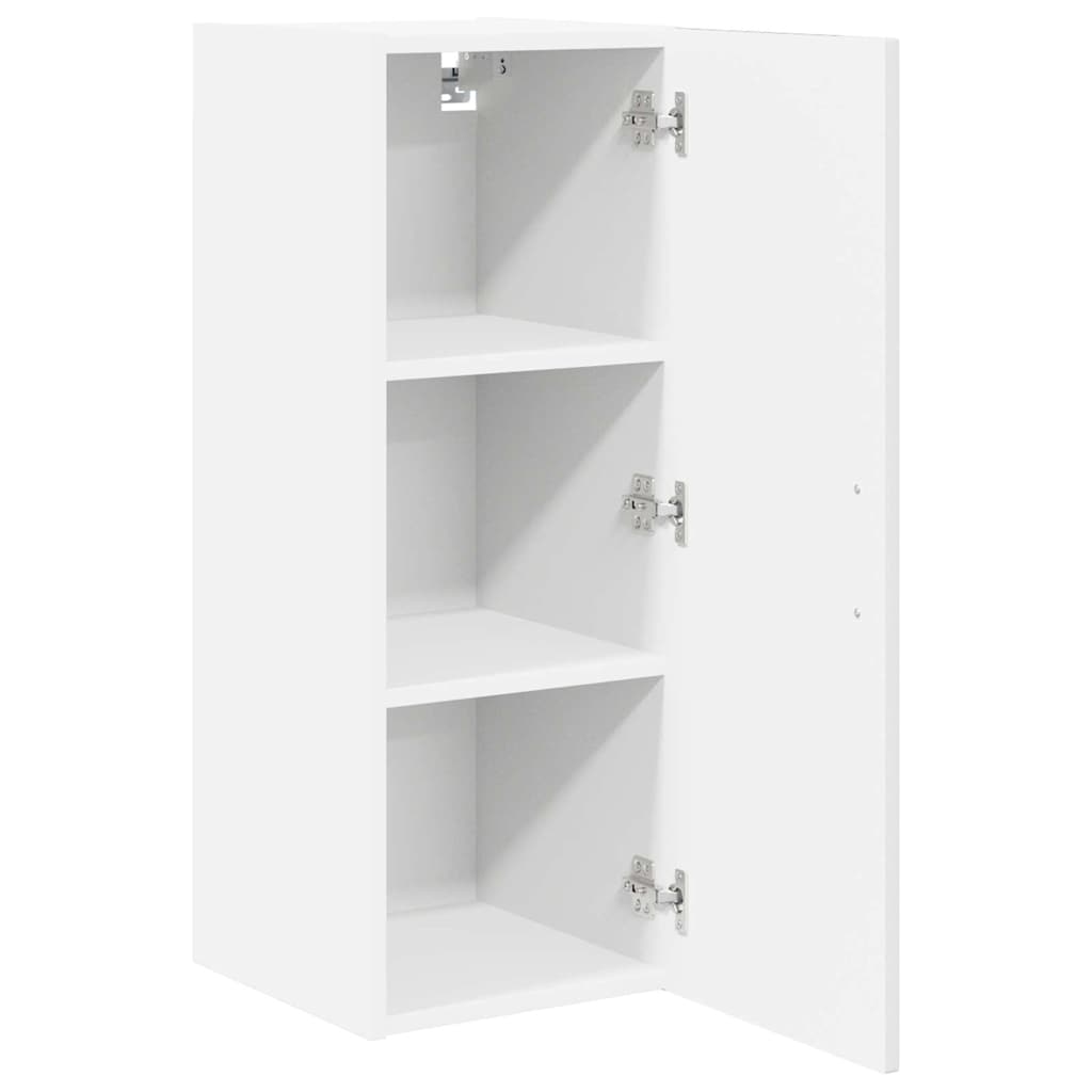 Wandschrank LUCCA Hochglanz Weiß 30 x 31 x 80 cm Holzwerkstoff