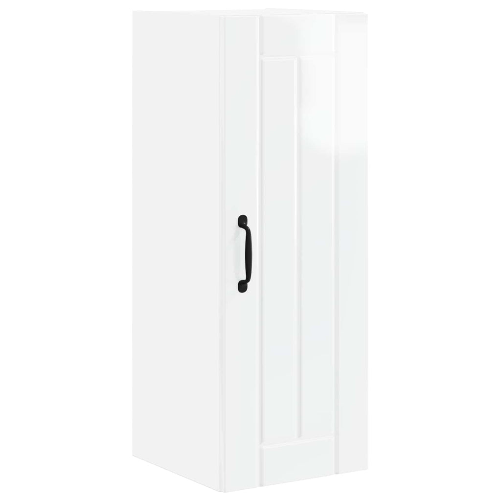 Wandschrank LUCCA 2 pcs Hochglanz Weiß 30 x 31 x 80 cm