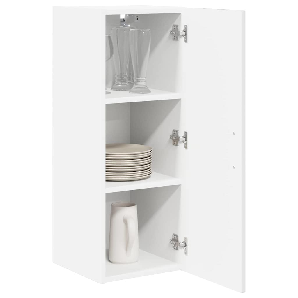 Wandschrank LUCCA 2 pcs Hochglanz Weiß 30 x 31 x 80 cm