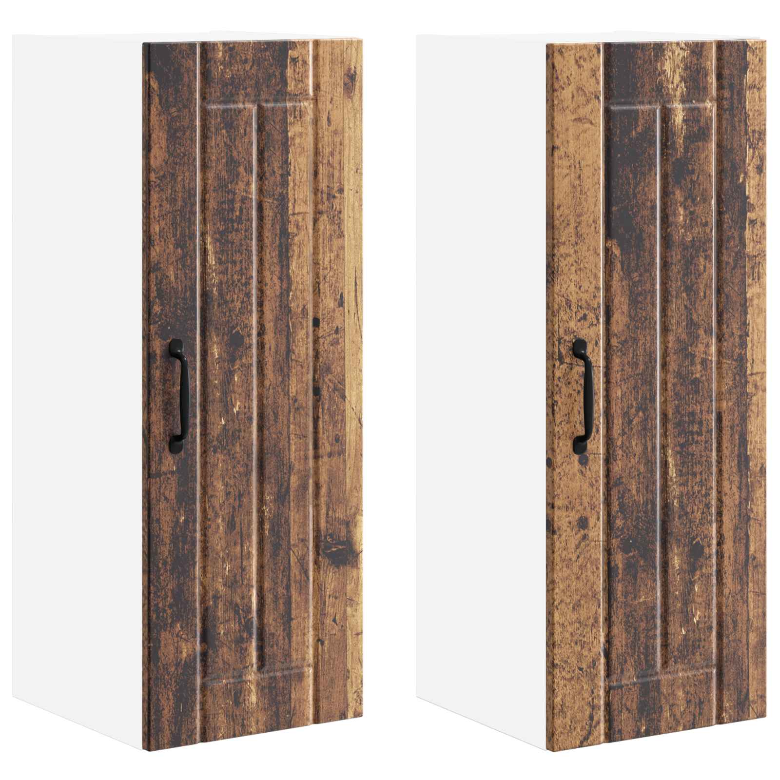 Wandschrank LUCCA 2 pcs Altholz 30 x 31 x 80 cm Holzwerkstoff