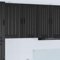 Wandschrank LUCCA Schwarz 40 x 31 x 80 cm Holzwerkstoff
