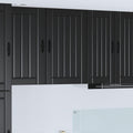 Wandschrank LUCCA Schwarz 50 x 31 x 80 cm Holzwerkstoff