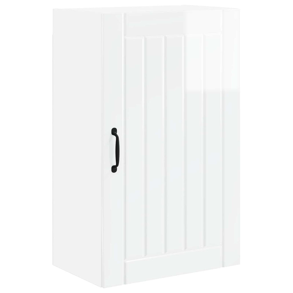 Wandschrank LUCCA Hochglanz Weiß 50 x 31 x 80 cm Holzwerkstoff