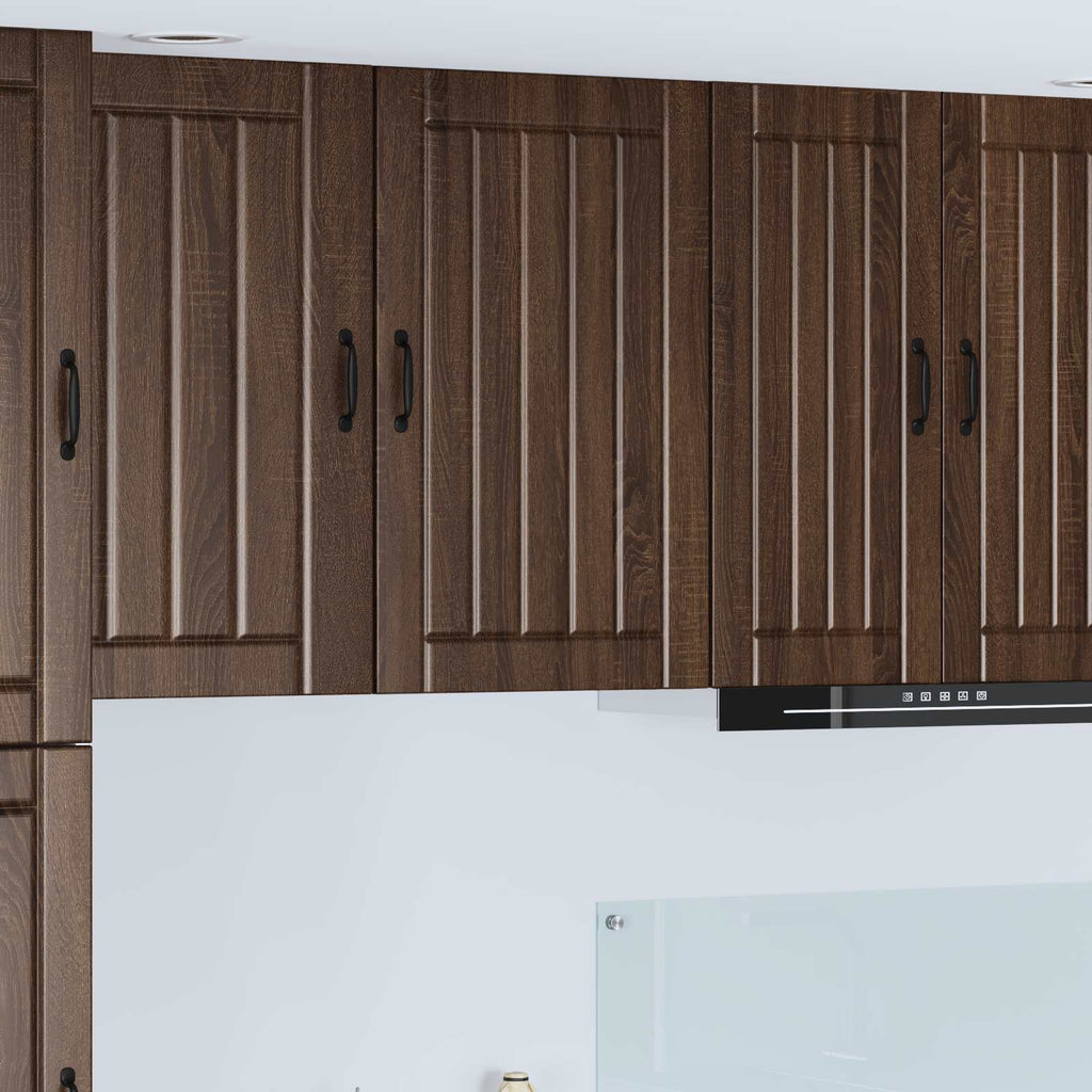 Wandschrank LUCCA Brauneiche 50 x 31 x 80 cm Holzwerkstoff