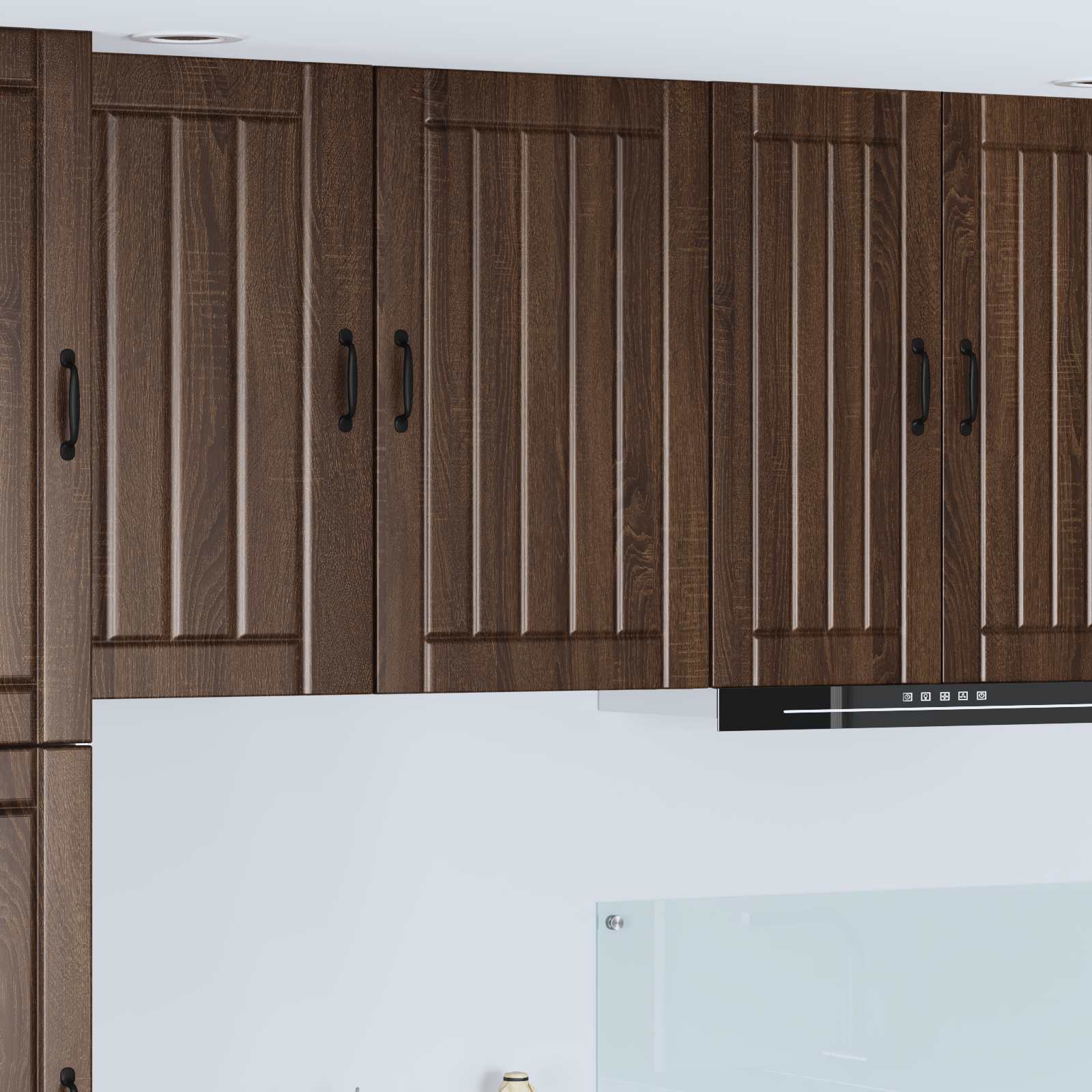 Wandschrank LUCCA Brauneiche 50 x 31 x 80 cm Holzwerkstoff