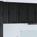 Wandschrank LUCCA Schwarz 80 x 31 x 80 cm Holzwerkstoff