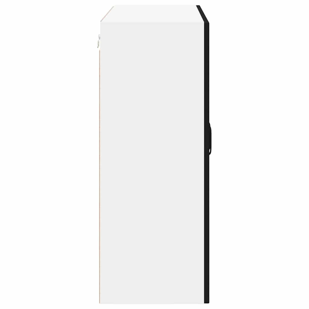 Wandschrank LUCCA Schwarz 80 x 31 x 80 cm Holzwerkstoff