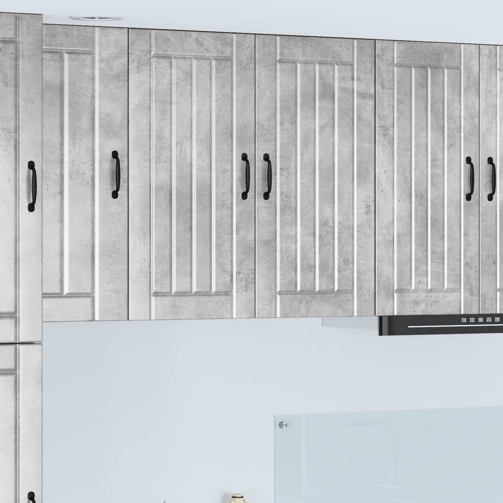Wandschrank LUCCA Betongrau 80 x 31 x 80 cm Holzwerkstoff