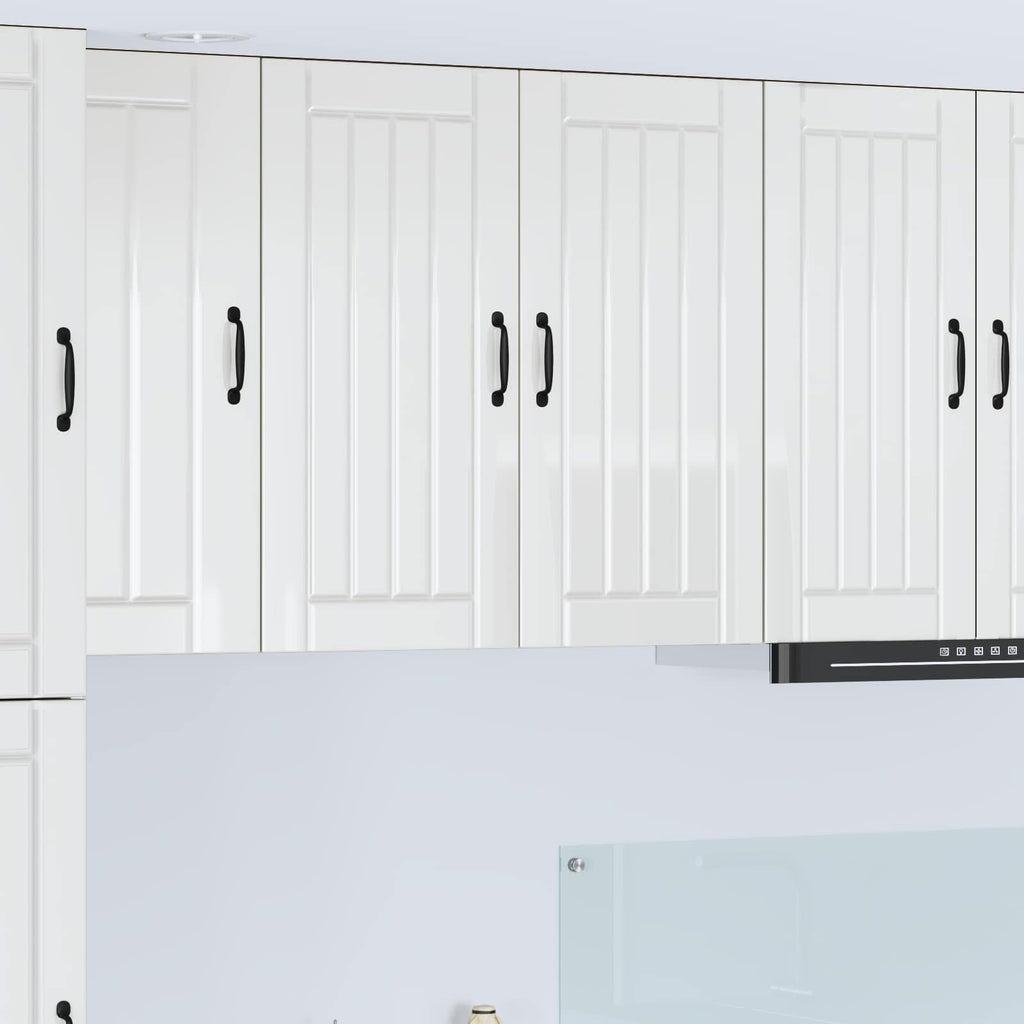 Wandschrank LUCCA Hochglanz Weiß 80 x 31 x 80 cm Holzwerkstoff