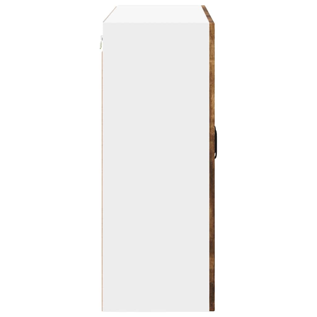 Wandschrank LUCCA Geräucherte Eiche 80 x 31 x 80 cm