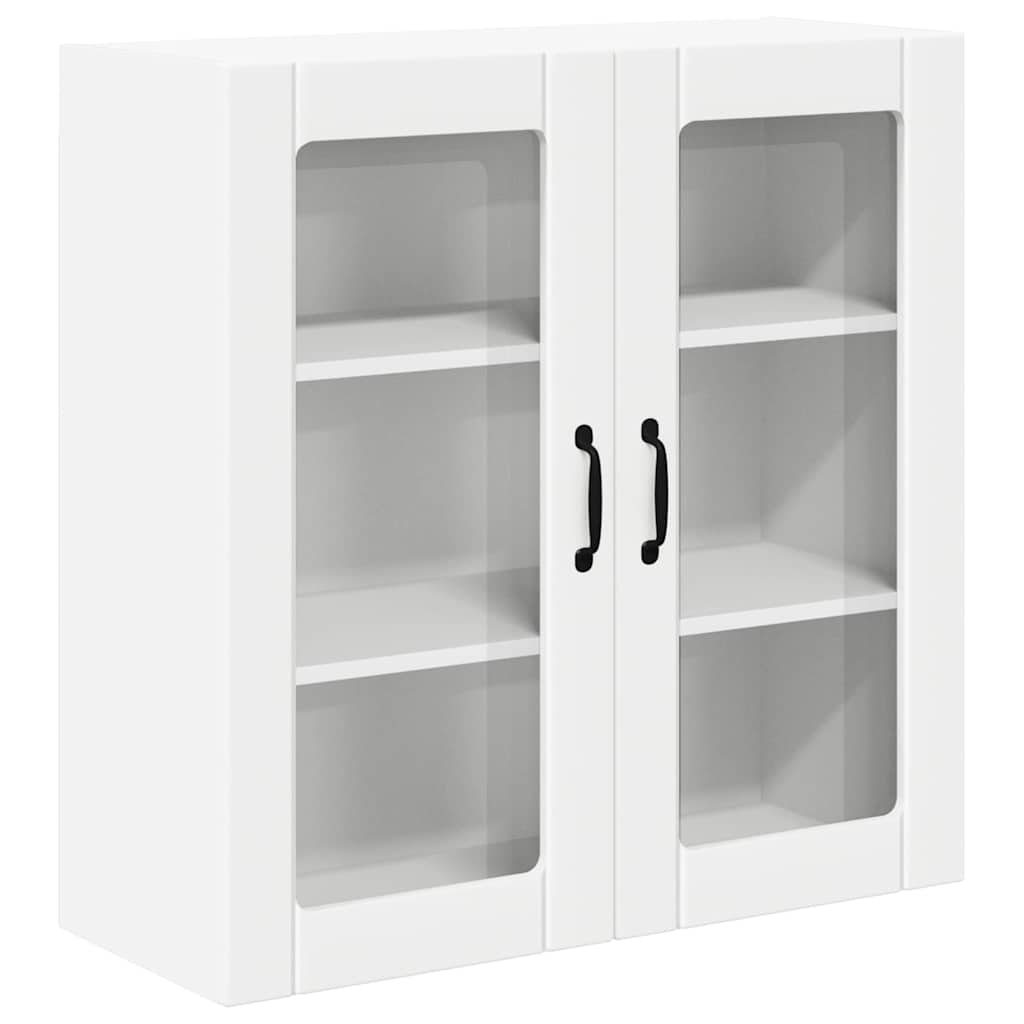Wandglas-Schrank LUCCA Weiß 80 x 31 x 80 cm Holzwerkstoff