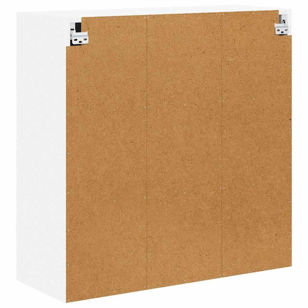 Wandglas-Schrank LUCCA Weiß 80 x 31 x 80 cm Holzwerkstoff