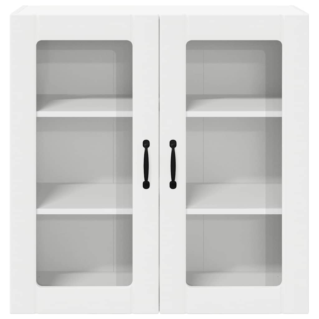 Wandglas-Schrank LUCCA Weiß 80 x 31 x 80 cm Holzwerkstoff