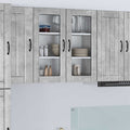 Wandglas-Schrank LUCCA Betongrau 80 x 31 x 80 cm Holzwerkstoff