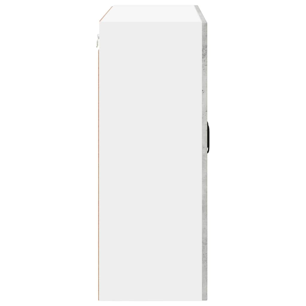 Wandglas-Schrank LUCCA Betongrau 80 x 31 x 80 cm Holzwerkstoff