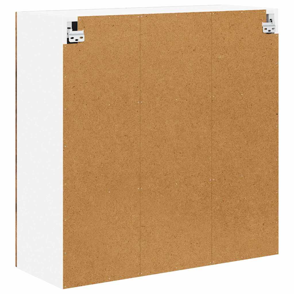 Wandglas-Schrank LUCCA Geräucherte Eiche 80 x 31 x 80 cm