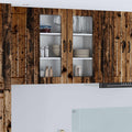 Wandglas-Schrank LUCCA Altholz 80 x 31 x 80 cm Holzwerkstoff
