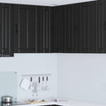 Wand-Eckschrank LUCCA Schwarz 57 x 57 x 80 cm Holzwerkstoff