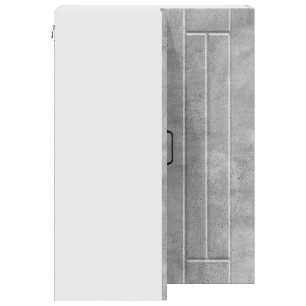 Wand-Eckschrank LUCCA Betongrau 57 x 57 x 80 cm Holzwerkstoff