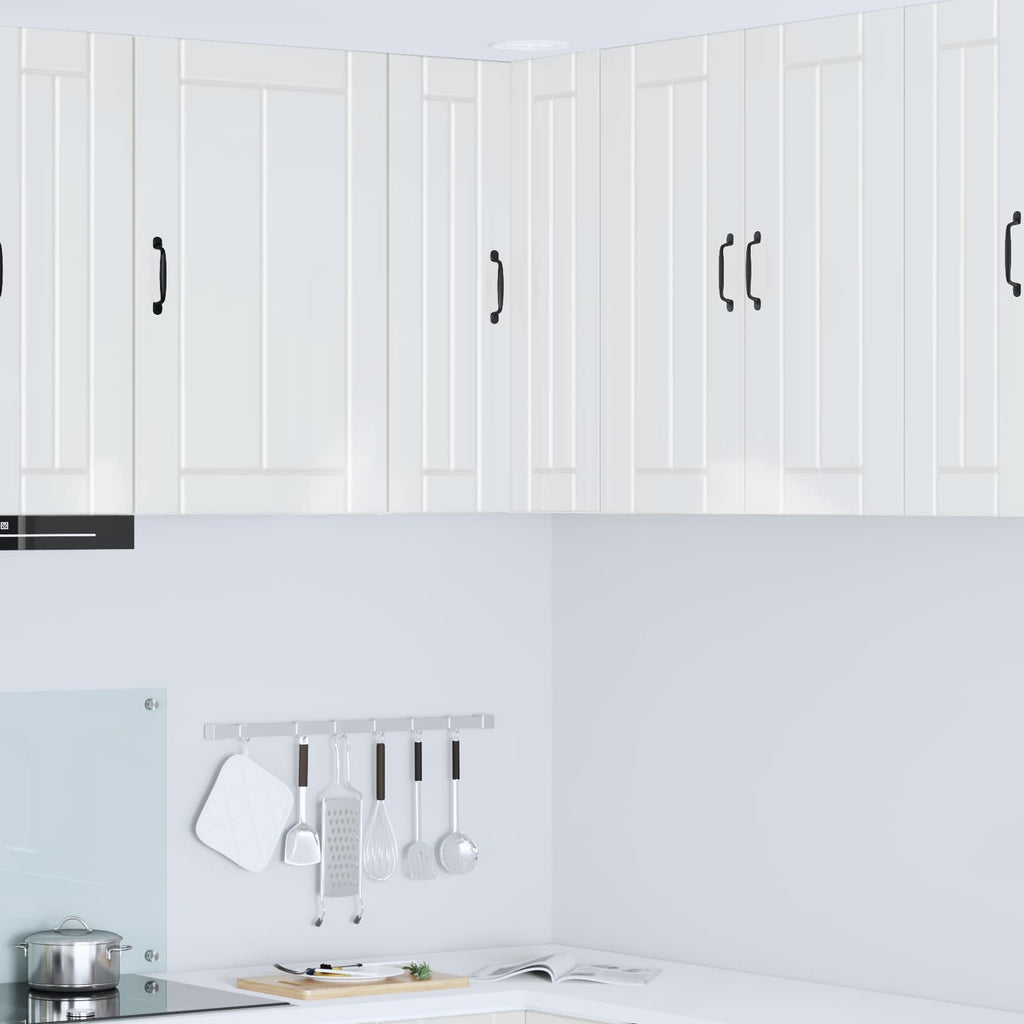 Wand-Eckschrank LUCCA Hochglanz Weiß 57 x 57 x 80 cm