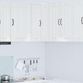 Wand-Eckschrank LUCCA Hochglanz Weiß 57 x 57 x 80 cm
