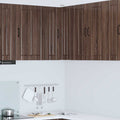 Wand-Eckschrank LUCCA Brauneiche 57 x 57 x 80 cm Holzwerkstoff