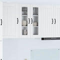 Wandglas-Schrank LUCCA Weiß 60 x 31 x 80 cm Holzwerkstoff