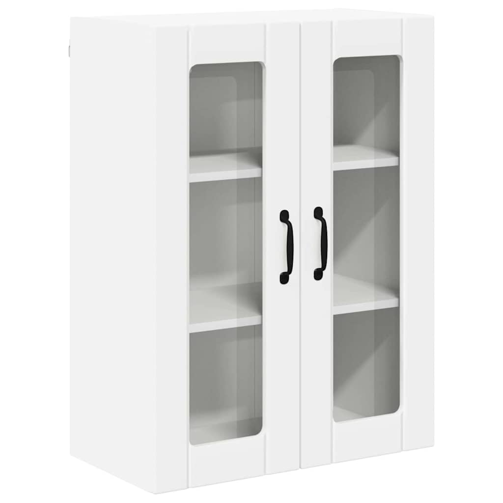 Wandglas-Schrank LUCCA Weiß 60 x 31 x 80 cm Holzwerkstoff