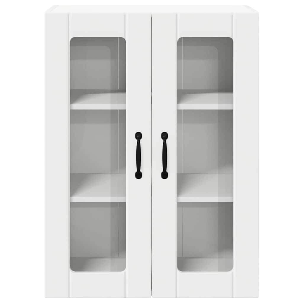 Wandglas-Schrank LUCCA Weiß 60 x 31 x 80 cm Holzwerkstoff
