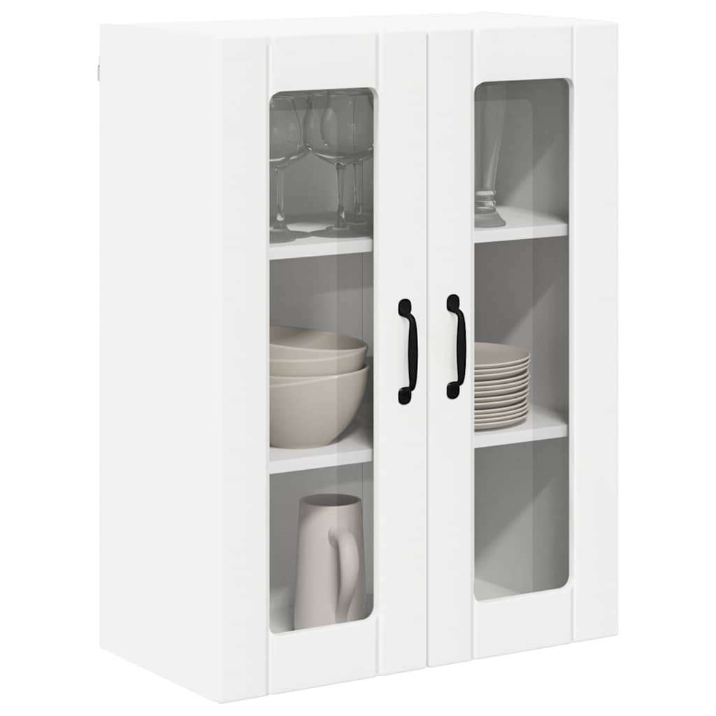 Wandglas-Schrank LUCCA Weiß 60 x 31 x 80 cm Holzwerkstoff