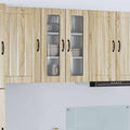 Wandglas-Schrank LUCCA Sonoma-Eiche 60 x 31 x 80 cm