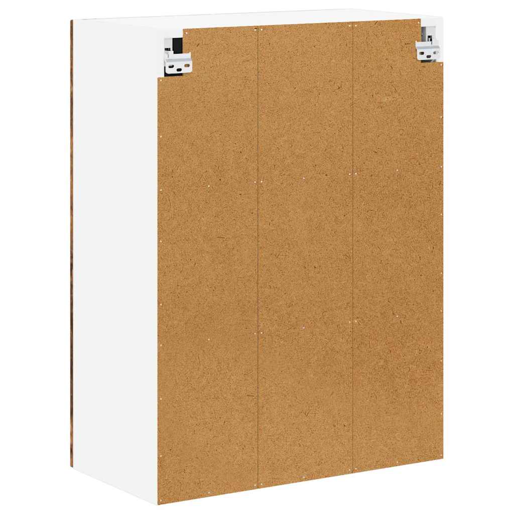 Wandglas-Schrank LUCCA Geräucherte Eiche 60 x 31 x 80 cm