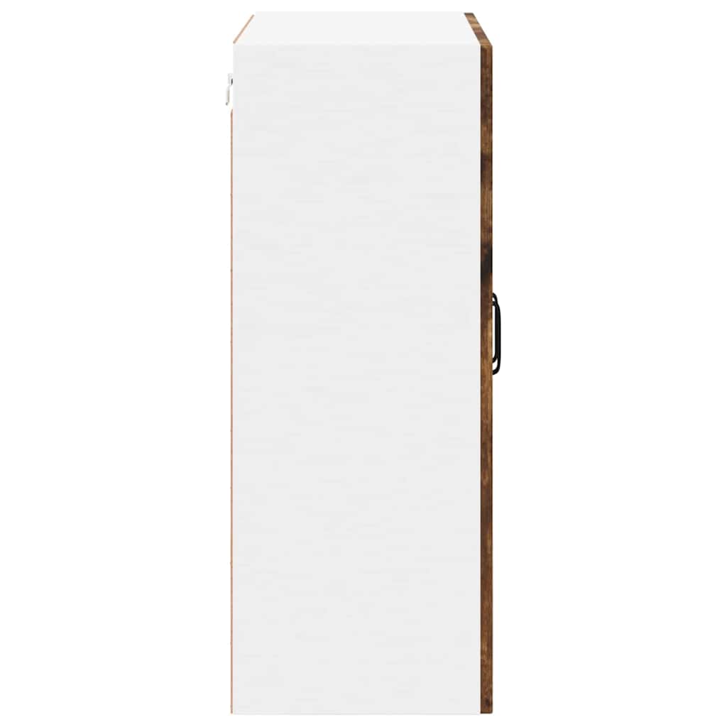 Wandglas-Schrank LUCCA Geräucherte Eiche 60 x 31 x 80 cm