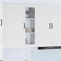 Wandglas-Schrank LUCCA Weiß 40 x 31 x 100 cm Holzwerkstoff