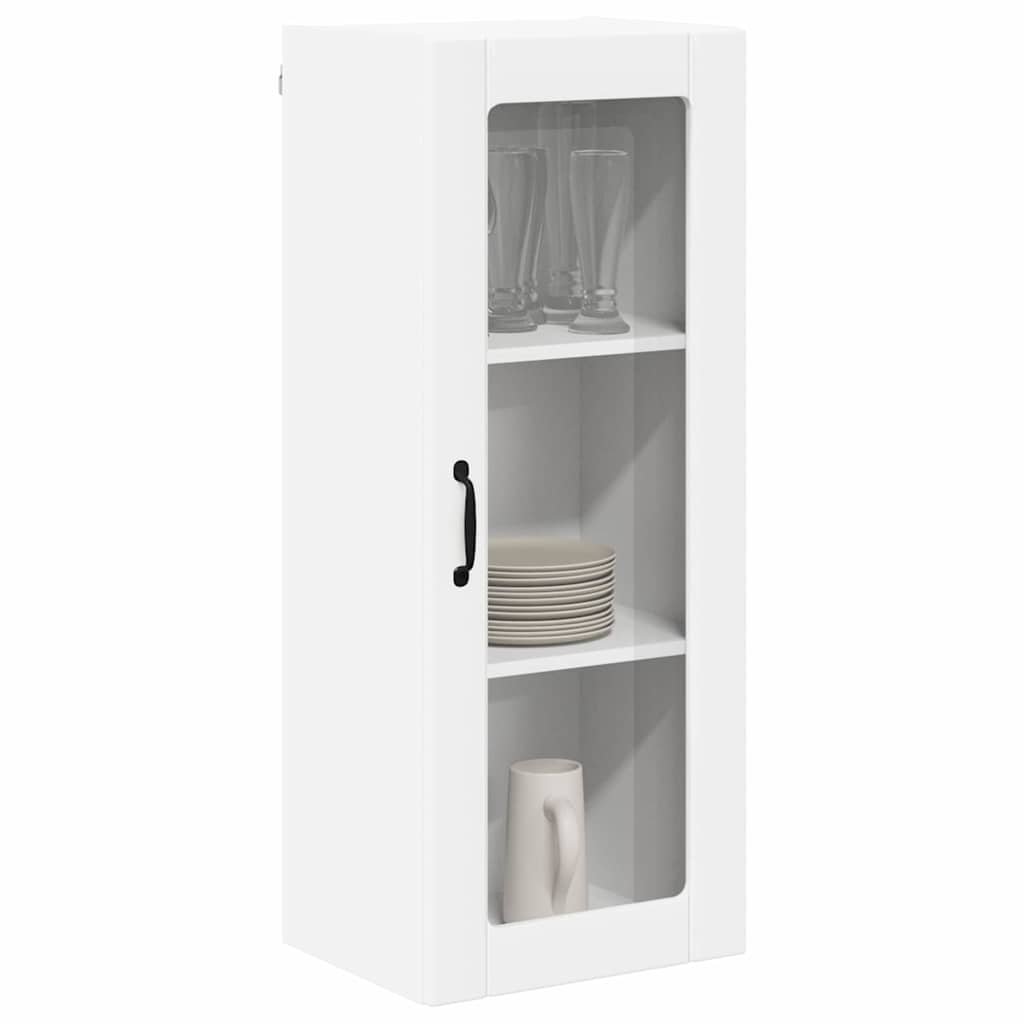 Wandglas-Schrank LUCCA Weiß 40 x 31 x 100 cm Holzwerkstoff