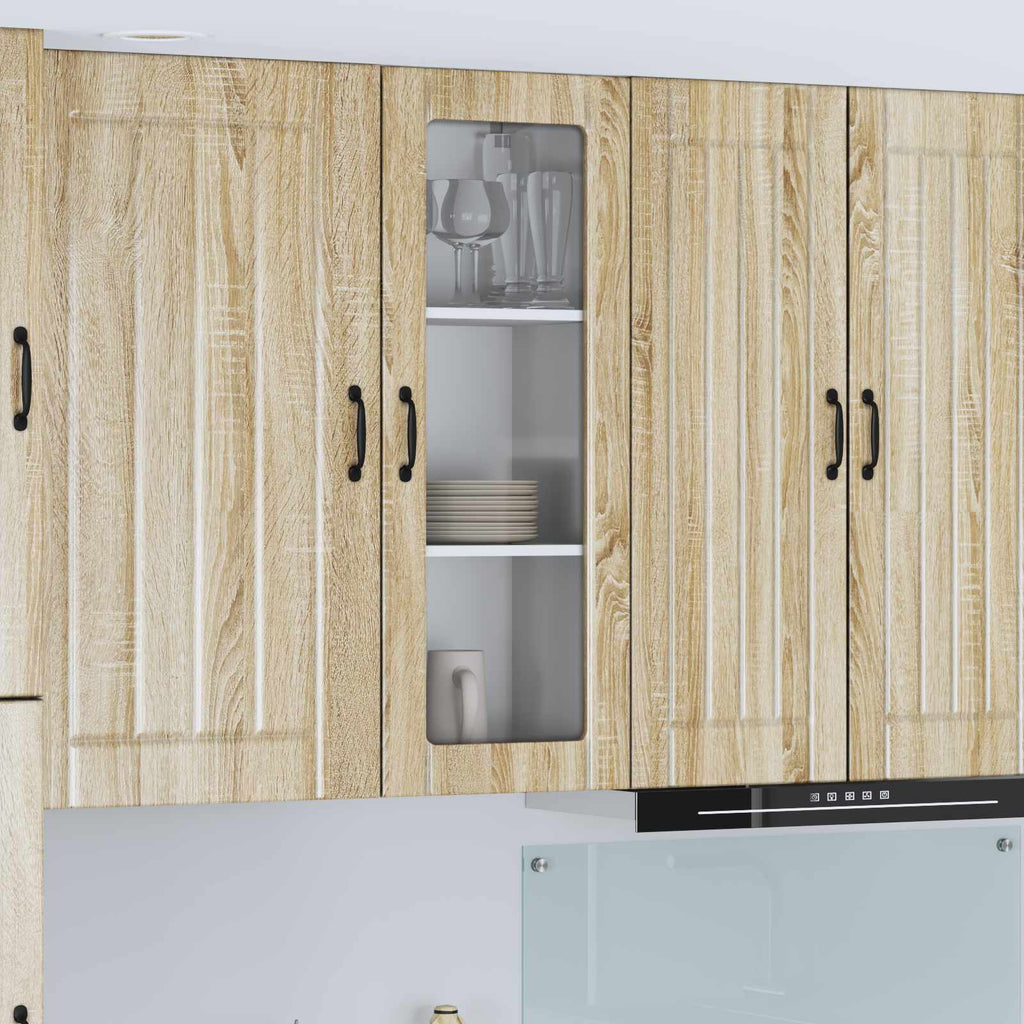 Wandglas-Schrank LUCCA Sonoma-Eiche 40 x 31 x 100 cm