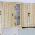 Wandglas-Schrank LUCCA Sonoma-Eiche 40 x 31 x 100 cm