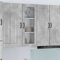 Wandglas-Schrank LUCCA Betongrau 40 x 31 x 100 cm Holzwerkstoff