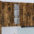 Wandglas-Schrank LUCCA Geräucherte Eiche 40 x 31 x 100 cm