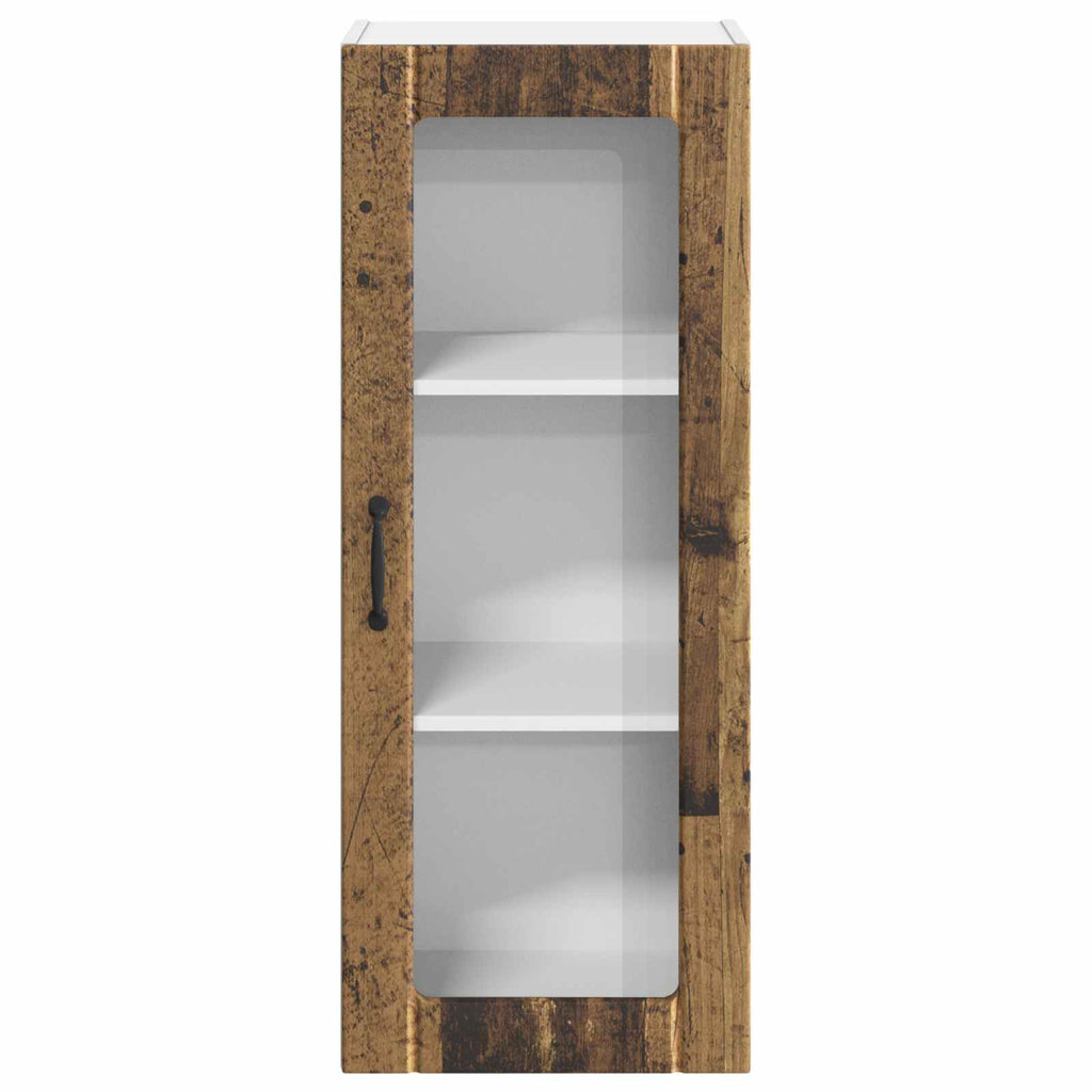 Wandglas-Schrank LUCCA Altholz 40 x 31 x 100 cm Holzwerkstoff