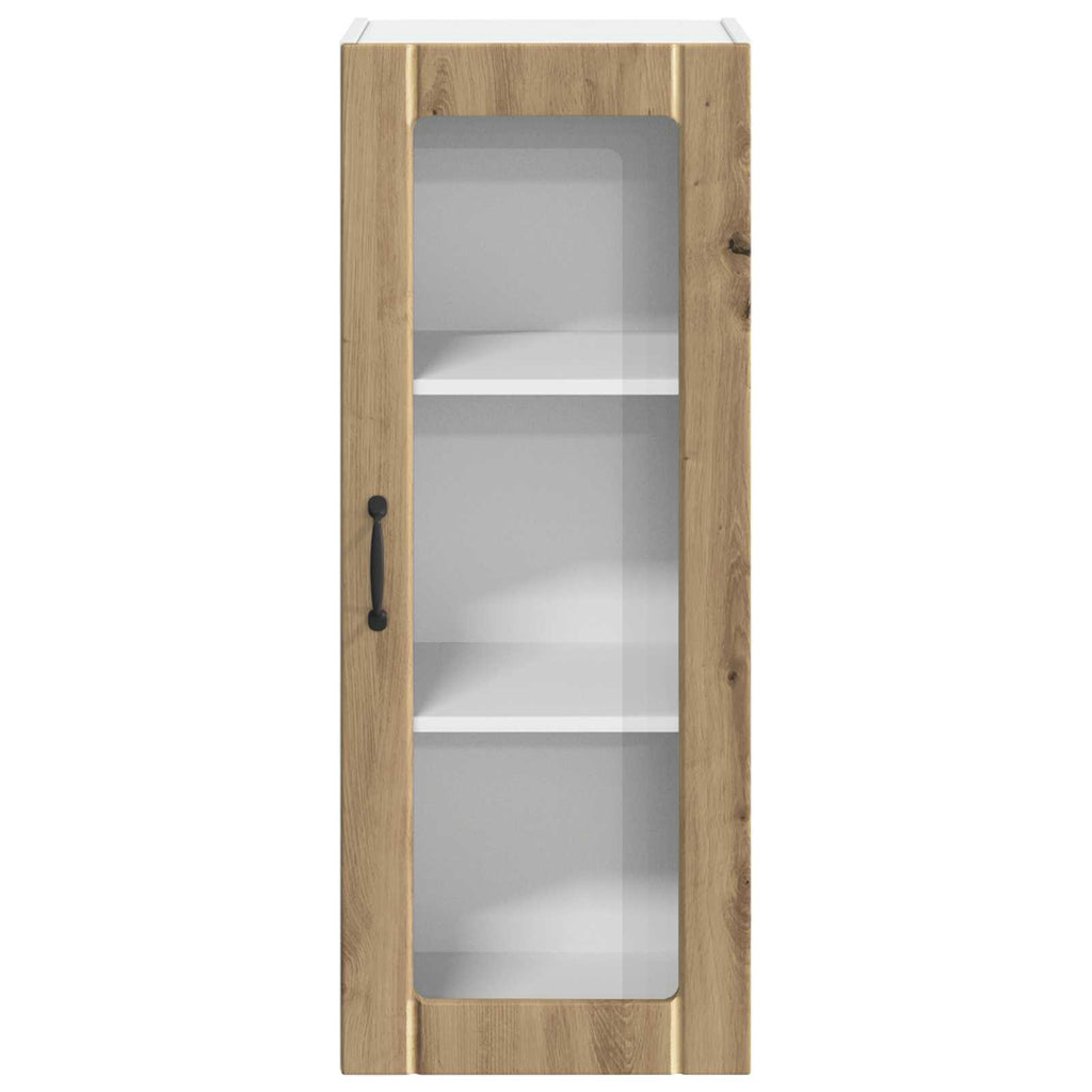 Wandglas-Schrank LUCCA Artisan-Eiche 40 x 31 x 100 cm