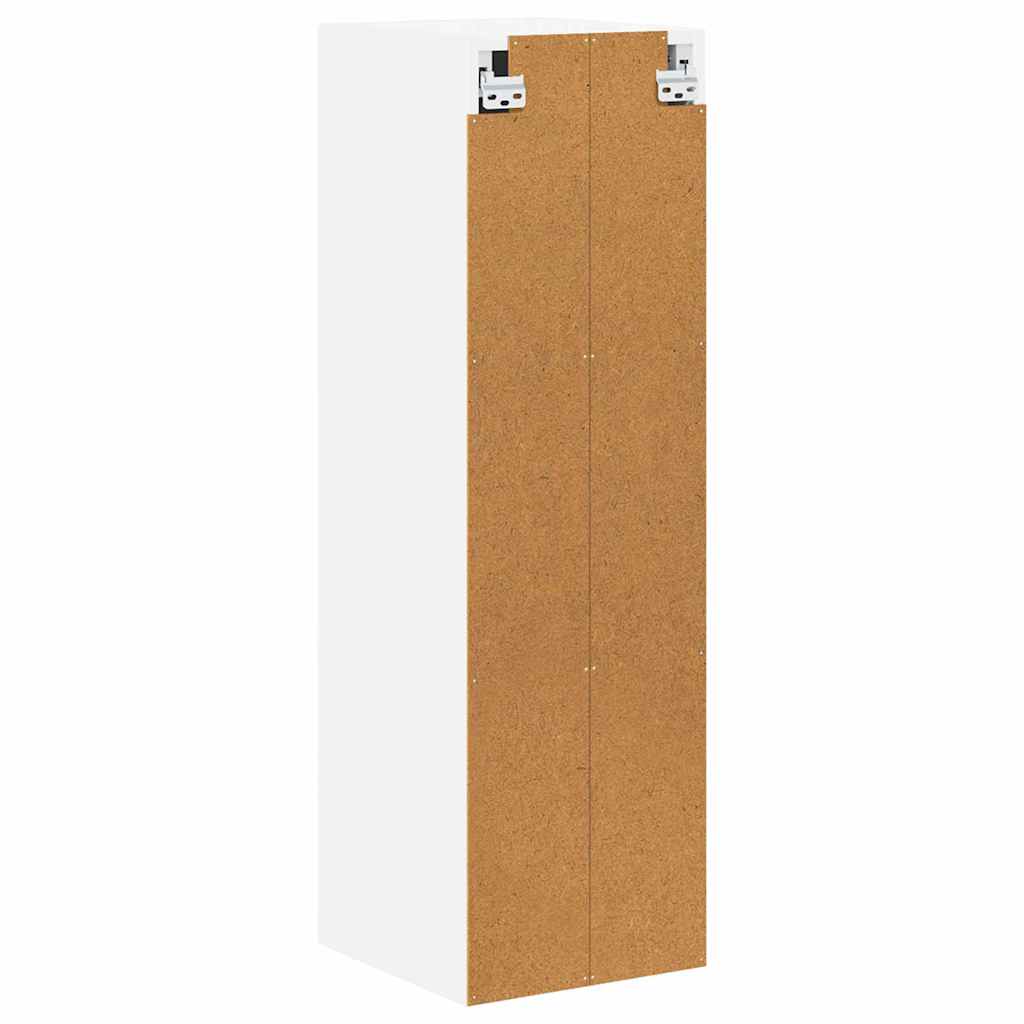 Wandschrank LUCCA Hochglanz Weiß 30 x 31 x 100 cm Holzwerkstoff