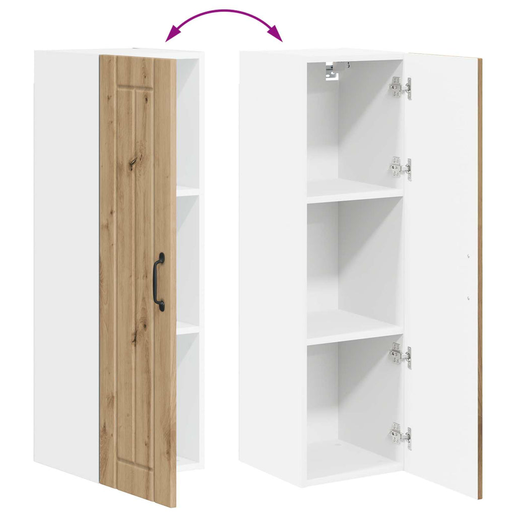 Wandschrank LUCCA Artisan-Eiche 30 x 31 x 100 cm Holzwerkstoff