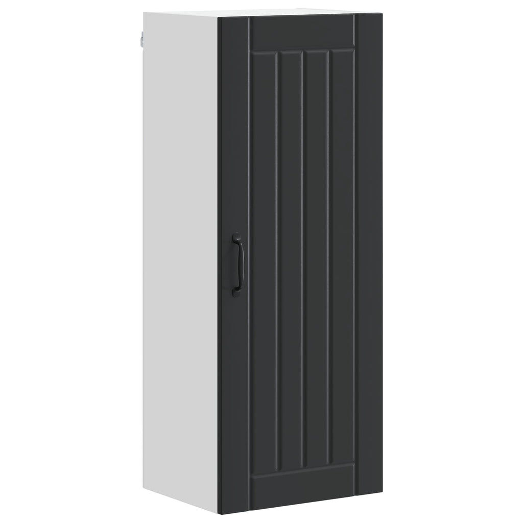 Wandschrank LUCCA Schwarz 40 x 31 x 100 cm Holzwerkstoff