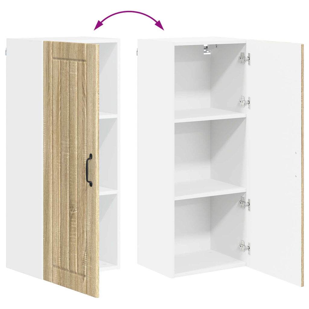 Wandschrank LUCCA Sonoma-Eiche 40 x 31 x 100 cm Holzwerkstoff